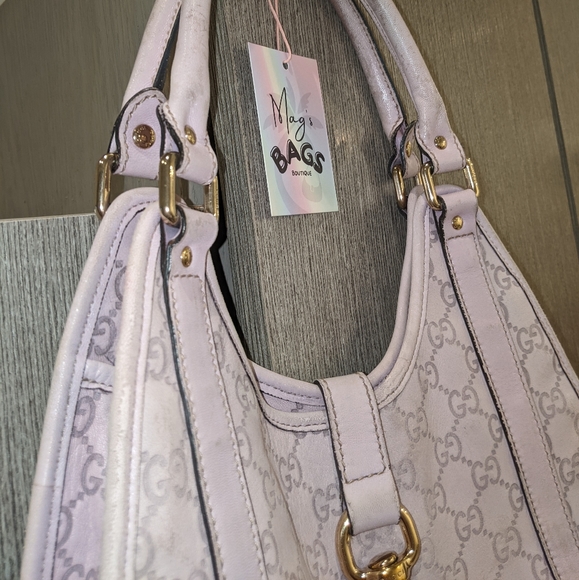 Gucci: Lavender Jackie Guccissima Monogram Suede Bag (RARE) - Picture 12 of 15